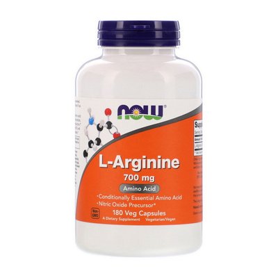 L-Arginine 700 mg (180 veg caps) 000018624 фото