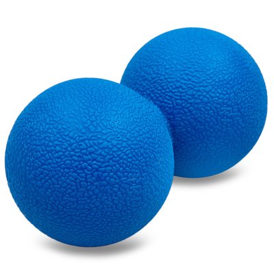 Мяч кинезиологический двойной Duoball (мини валик) Zelart FI-8234 (TPR, р-р 12,5x6см, цвета в ассортименте) FI-8234_Синий фото