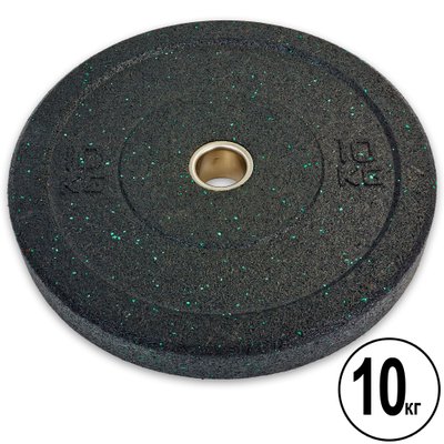 Бамперные диски для кроссфита Bumper Plates из структурной резины d-51мм Record RAGGY TA-5126-10 10кг TA-5126-10 фото
