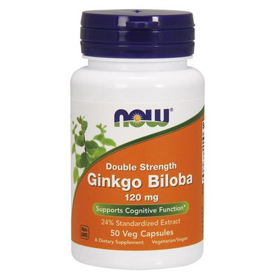 Ginkgo Biloba 120 mg Double Strength (50 veg caps) 000007942 фото