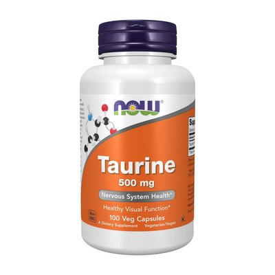 Taurine 500 mg (100 caps) 000006504 фото