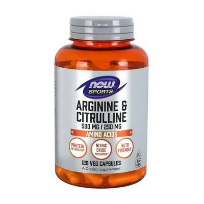 Arginine & Citrulline 500 mg/250 mg (120 caps) 000006513 фото