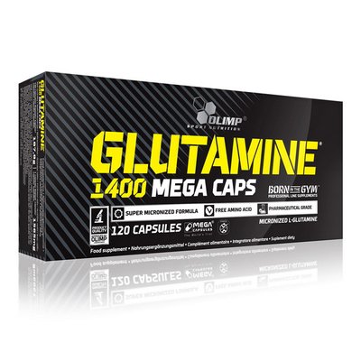 L-Glutamine 1400 mega caps (120 caps) 000000965 фото