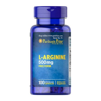 L-Arginine 500 mg (100 caps) 000011558 фото
