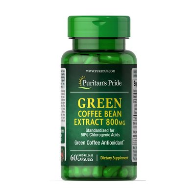 Green Coffee Bean Extract 800 mg (60 caps) 000023065 фото