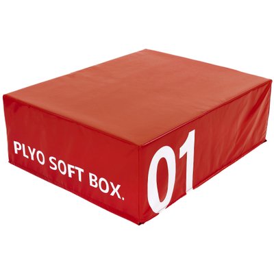 Бокс плиометрический мягкий (1шт) Zelart FI-5334-1 SOFT PLYOMETRIC BOXES (EPE, PVC,р-р 70х70х30см, красный) FI-5334-1 фото