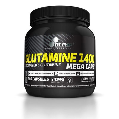 L-Glutamine 1400 mega caps (300 caps) 000000978 фото