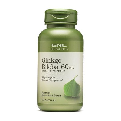 Ginkgo Biloba 60 mg (100 caps) 000002779 фото