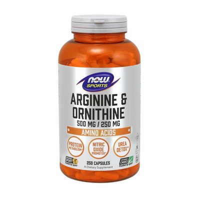 Arginine & Ornithine (250 caps) 000020309 фото