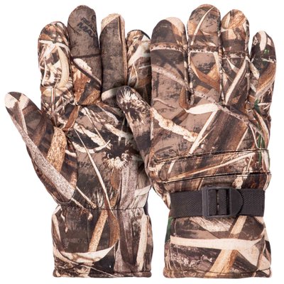 Перчатки для охоты и рыбалки теплые с закрытыми пальцами SP-Sport BC-9222 (PL, флис, размер универсальный, Камуфляж Лес) BC-9222_Камуфляж Лес_L фото