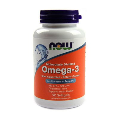 Omega-3 Odor Controlled - Enteric Coated (90 softgels) 000018623 фото