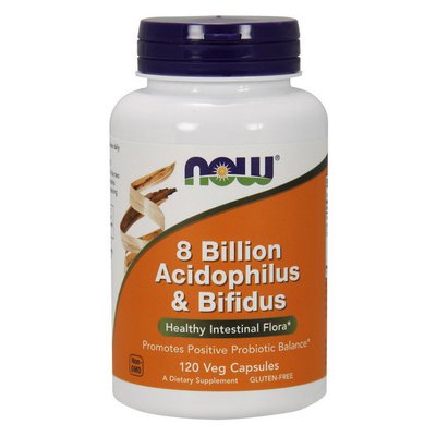 8 Billion Acidophilus & Bifidus (120 veg caps) 000011245 фото