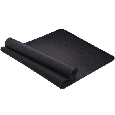 Коврик для йоги PU 6мм Record FI-8308-1 (размер 183x68x0,6см, черный) FI-8308-1 фото