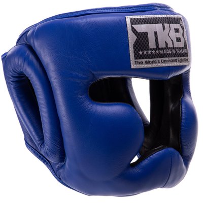 Шлем боксерский в мексиканском стиле кожаный TOP KING Extra Coverage TKHGEC-LV (р-р S-XL, цвета в ассортименте) TKHGEC-LV_Синий_S фото