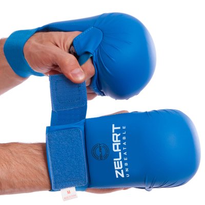 Накладки (рукавички) для карате Zelart BO-7250 XS-L кольори в асортименті  BO-7250_Синий_XS фото
