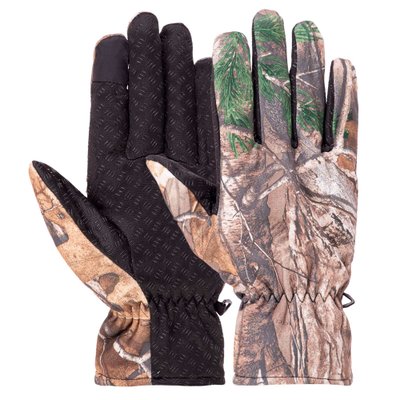 Перчатки для охоты и рыбалки с закрытыми пальцами SP-Sport BC-9229 (PL, флис , размер универсальный, Камуфляж Лес) BC-9229_Камуфляж Лес_L фото