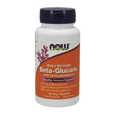 Beta-Glucans extra strength with ImmunEnhancer (60 veg caps) 000013402 фото