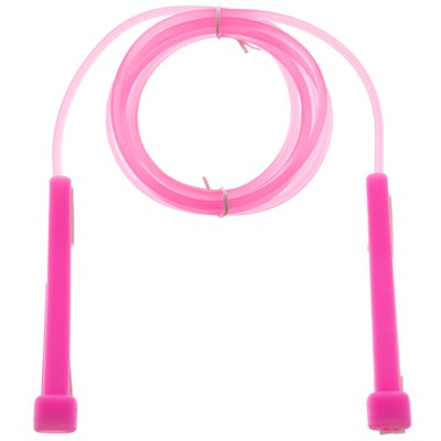 Скакалка детская с PVC жгутом SP-Sport FI-4918 (10шт в уп,цена за 1шт) (l-2,6м,d-4,5мм, желтый, фиолетовый, розовый, голубой, черный) FI-4918_Розовый фото