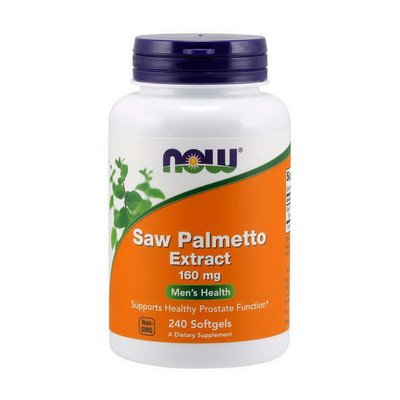 Saw Palmetto Extract 160 mg (240 softgels) 000019625 фото
