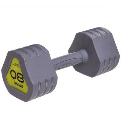 Гантель покриття TPU Zelart TA-2678-8 1шт 8кг сірий TA-2678-8 фото