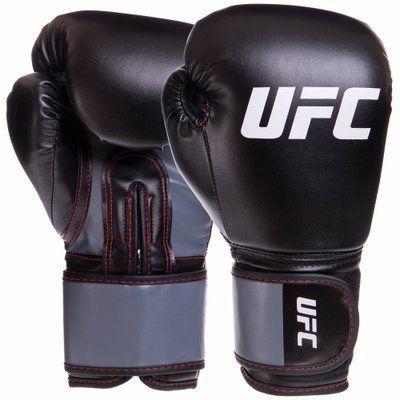 Перчатки боксерские PU UFC Boxing UBCF-75181 (размер 14oz, черный) UBCF-75181 фото