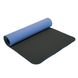 Коврик для фитнеса и йоги TPE+TC 6мм двухслойный SP-Planeta FI-3046 (размер 183x61x0,6см, цвета в ассортименте) FI-3046_Темно-синий-серый фото
