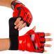 Рукавиці для змішаних єдиноборств MMA FISTRAGE VL-4296 S VL-4296_Червоний-чорний_S фото