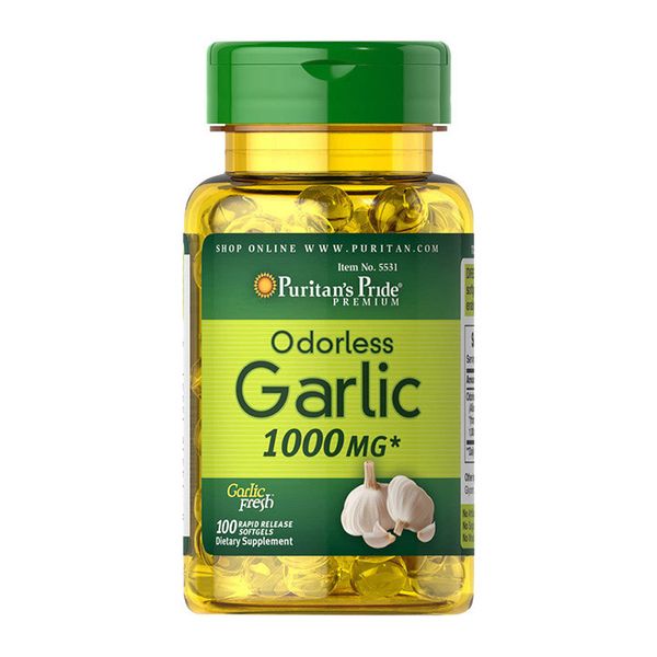 Odorless Garlic Extract 1000 mg (100 softgels) 000009152 фото