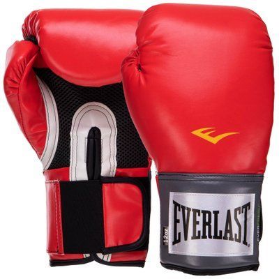 Перчатки боксерские PU на липучке EVERLAST EV1200007 PRO STYLE TRAINING (р-р 12oz, красный) EV1200007_Красный_12_унции фото