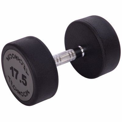 Гантель цельная профессиональная TECHNOGYM (1шт) LN-1254-17_5 17,5кг (полиуретановое покрытие, вес 17,5кг) LN-1254-17_5 фото
