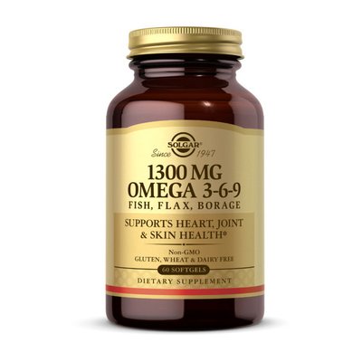 Omega 3-6-9 1300 mg (60 softgels) 000017254 фото