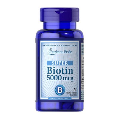 Biotin 5000 mcg (60 caps) 000007941 фото