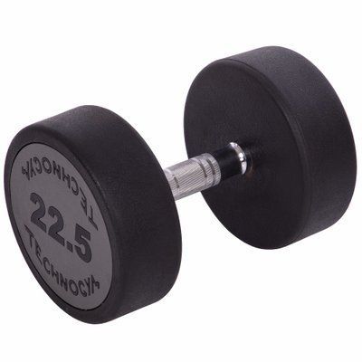 Гантель цельная профессиональная TECHNOGYM (1шт) LN-1254-22_5 22,5кг (полиуретановое покрытие, вес 2,5кг) LN-1254-22_5 фото