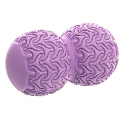 Мяч массажный кинезиологический двойной Duoball (мини валик) FHAVK FI-1473 (EVA, размер 19x10см, цвета в ассортименте) FI-1473_Фиолетовый фото