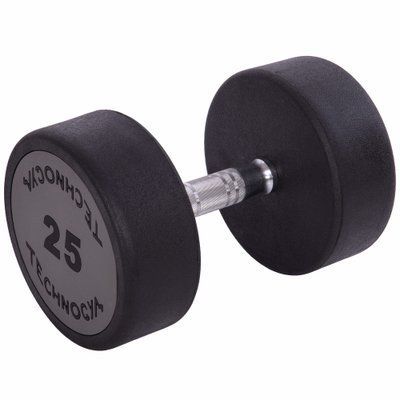 Гантель цельная профессиональная TECHNOGYM (1шт) LN-1254-25 25кг (полиуретановое покрытие, вес 25кг) LN-1254-25 фото