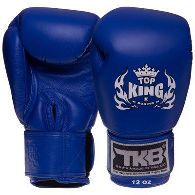 Перчатки боксерские кожаные TOP KING Ultimate TKBGUV (размер 8-18oz, цвета в ассортименте) TKBGUV_Синий_18_унции фото