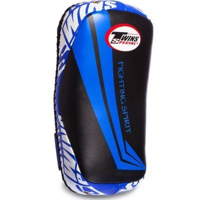 Пады для тайского бокса Тай-пэды из натуральной кожи (1шт) TWINS FKPL10-43-L (р-р L 37х20х10см, цвета в ассортименте) FKPL10-43-L_Черный-синий фото