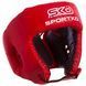 Шлем боксерский открытый Кожвинил SPORTKO UR OD1 Бокс (р-р М-XL, цвета в ассортименте) OD1_Красный_L фото