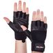 Перчатки для тяжелой атлетики кожаные ZELART SB-161069 (спандекс, неопрен, открытые пальцы, р-р S-XXL, черный) SB-161069_Черный_S фото