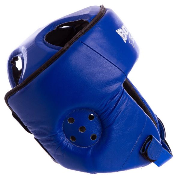 Шлем боксерский открытый с усиленной защитой макушки кожаный BOXER 2029 2029_Красный_M фото