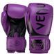 Перчатки боксерские кожаные на липучке VENUM CHALLENGER VN0661 (р-р 10-14oz, цвета в ассортименте) VN0661_Фиолетовый-черный_10_унции фото
