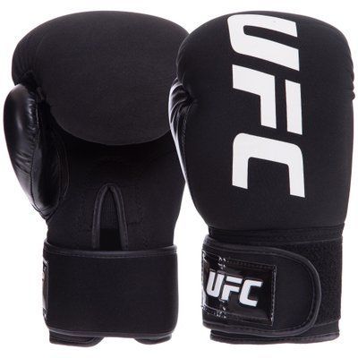 Перчатки боксерские неопреновые UFC PRO Washable UHK-75007 (неопрен, размер Reg(S-M), черный) UHK-75007 фото
