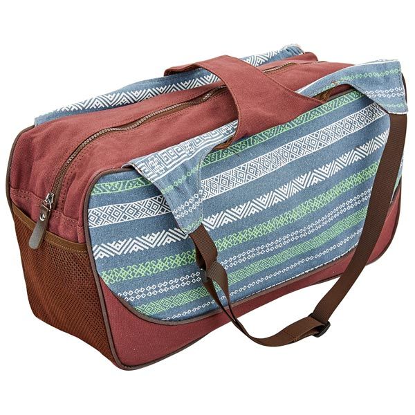 Сумка для йоги Yoga bag KINDFOLK SP-Sport FI-8366-3 (размер 19х50х33см, полиэстер, хлопок, серый-синий) FI-8366-3 фото