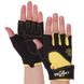 Перчатки для фитнеса ZELART SB-161728 (спандекс, неопрен, открытые пальцы, р-р XS-M, цвета в ассортименте) SB-161728_Черный-желтый_XS фото