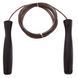 Скакалка скоростная с подшипником и стальным тросом Zelart FI-5106 SPEED ROPE (l-3м, d-3,8мм) FI-5106_Черный фото