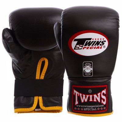 Снарядные перчатки кожаные TWINS TBGL1F (р-р M-XL, цвета в ассортименте) TBGL1F_Черный_M фото