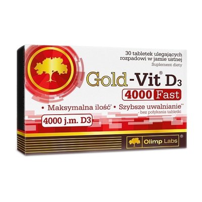 Gold-Vit D3 Fast 4000 j.m. (90 tab) 000024373 фото