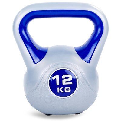Гиря пластикова Zelart TA-5734-12 вага 12кг темно-фіолетовий TA-5734-12 фото