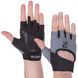 Перчатки для фитнеса ZELART MA-3886 (PL, эластан, открытые пальцы, размер XS-XL, цвета в ассортименте) MA-3886_Черный-серый_XS фото
