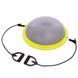 Балансировочная платформа BOSU с двумя эспандерами SPOINT FI-1934 (пластик, PVC, TPR, h-20см, d-62см, 5200гр, насос, цвета в ассортименте) FI-1934_Салатовый-серый фото